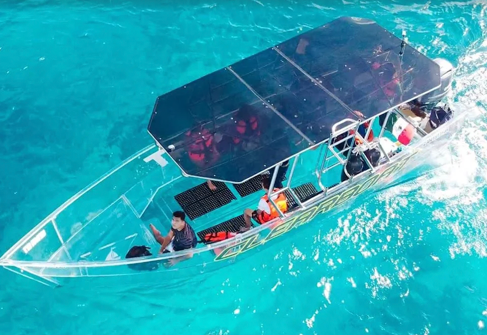 lancha transparente portada tours